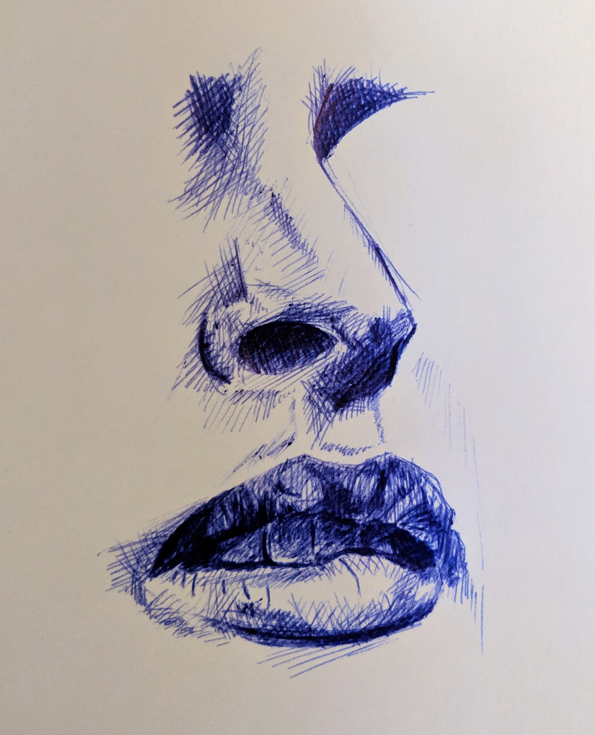 first ballpoint drawing